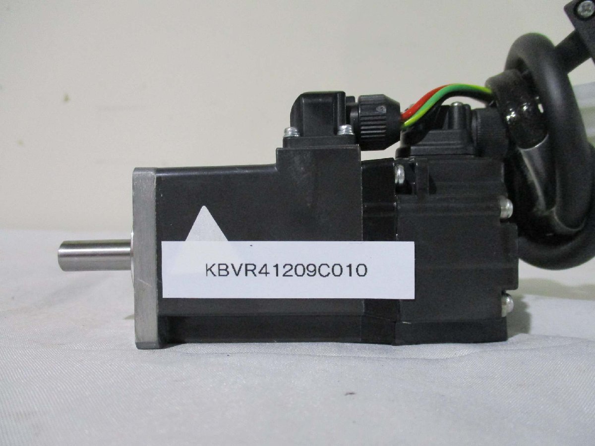 中古 MITSUBISHI AC SERVO MOTOR HF-KP13 AC サーボモーター 100W(KBVR41209C010)_画像2