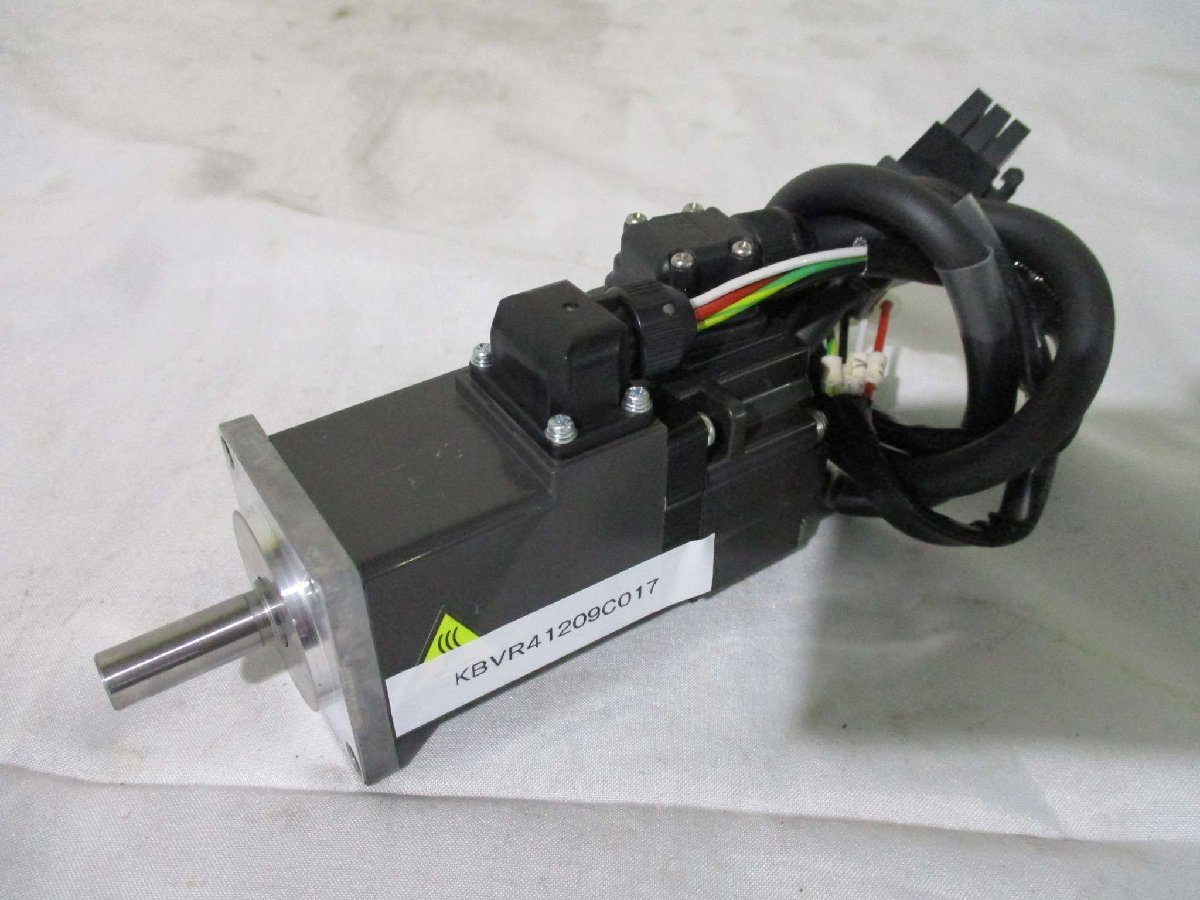 中古 MITSUBISHI AC SERVO MOTOR HF-KP13 AC サーボモーター 100W(KBVR41209C017)_画像1