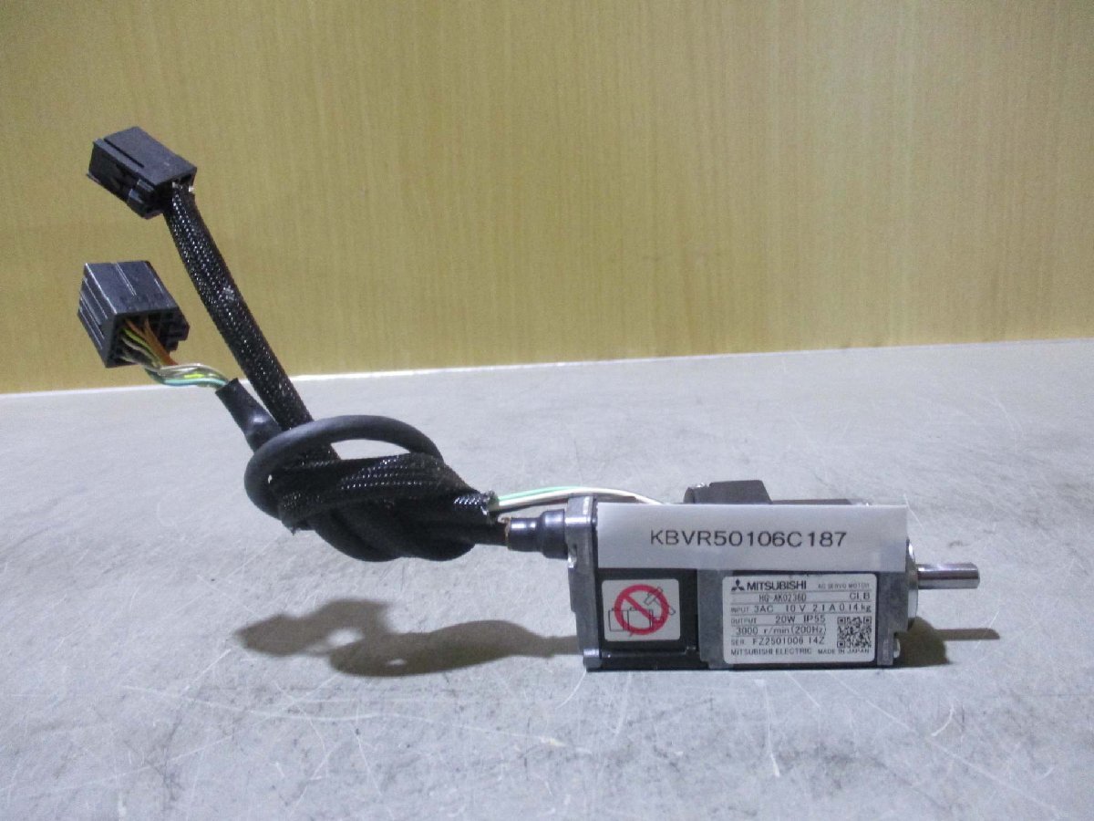 中古 MITSUBISHI AC SERVO MOTOR HC-MFS13 サーボモータ 100W 中古 MITSUBISHI AC SERVO MOTOR HC-MFS13 サーボモータ 100W