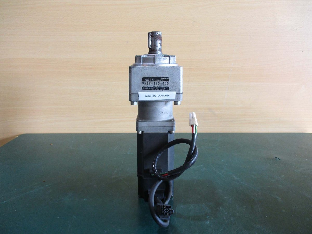 中古MITSUBISHI サーボモーターHC-KFS43/SHIMPO エイブル減速機 中古MITSUBISHI サーボモーターHC-KFS43/SHIMPO エイブル減速機