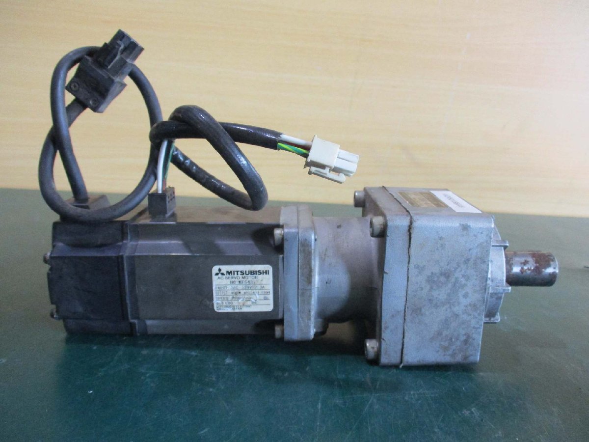 中古MITSUBISHI サーボモーターHC-KFS43/SHIMPO エイブル減速機 中古MITSUBISHI サーボモーターHC-KFS43/SHIMPO エイブル減速機