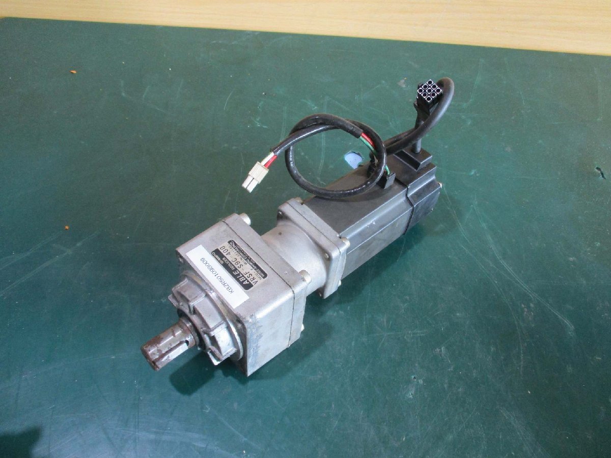 中古MITSUBISHI サーボモーターHC-KFS43/SHIMPO エイブル減速機 中古MITSUBISHI サーボモーターHC-KFS43/SHIMPO エイブル減速機