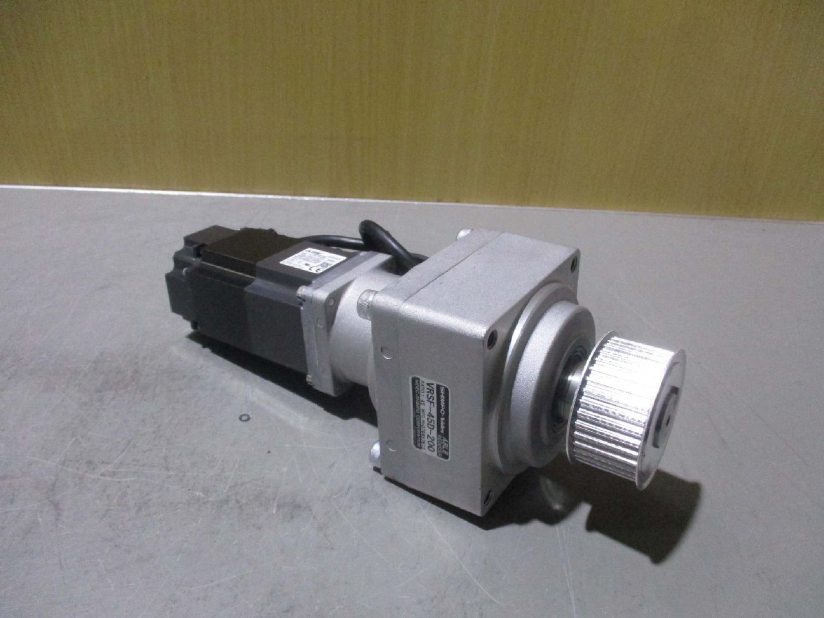 中古 MITSUBISHI AC SERVO MOTOR HF-KP23B/VRSF-45D-200 AC サーボモーター 200w(KBXR50106C003)_画像8