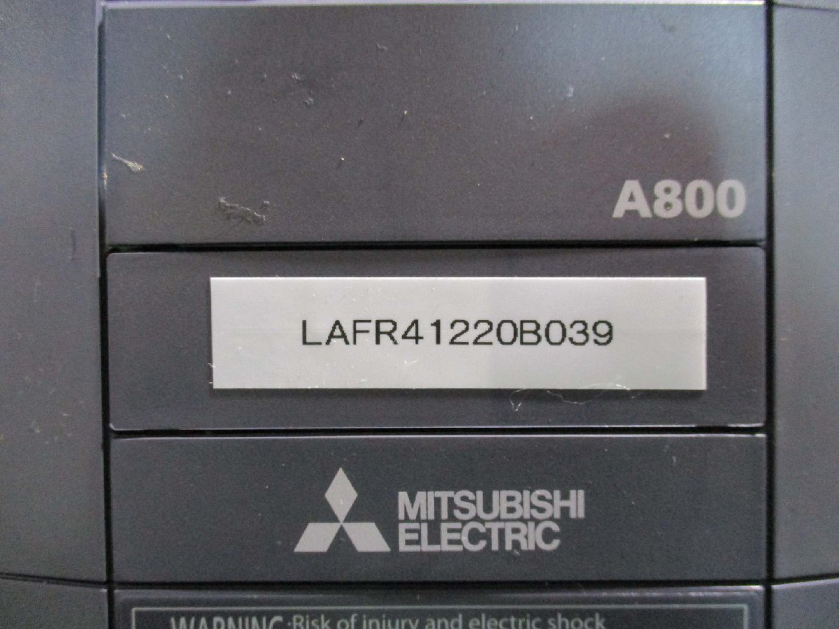 中古 MITSUBISHI INVERTER FR-A820-2.2K-1 インバーター 3PH AC200-240V(LAFR41220B039)_画像2