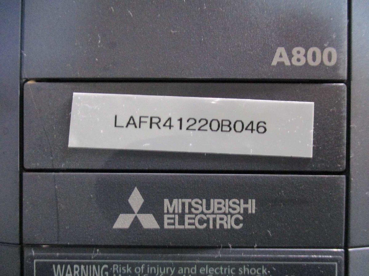 中古 MITSUBISHI INVERTER FR-A820-7.5K-1 インバーター 3PH AC200-240V(LAFR41220B046)_画像2