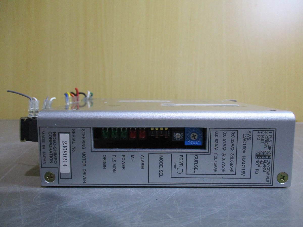中古 NIDEC-SHIMPO 日本電産シンポ 5相ステッピングモーター用ドライバ NSP1-5141(LBJR50814B045)_画像6