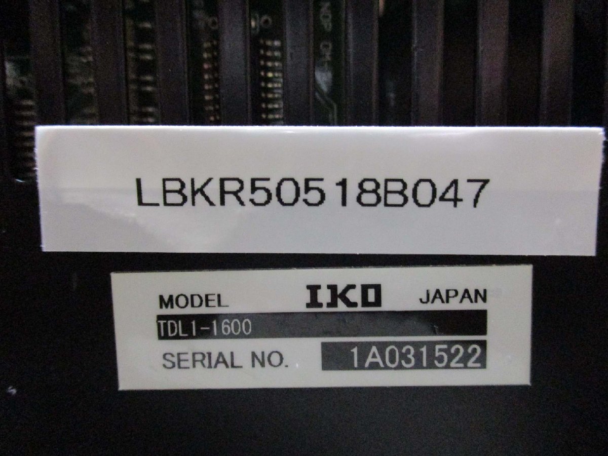 中古 IKO TDL1-1600Y SERVO DRIVER 日本トムソン ナノリニアNT専用ドライバーTDL(LBKR50518B047)_画像5