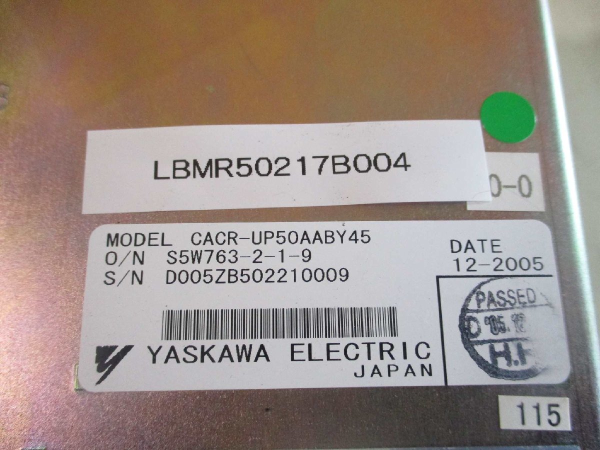 中古 YASKAWA CACR-UP50AABY45(LBMR50217B004)