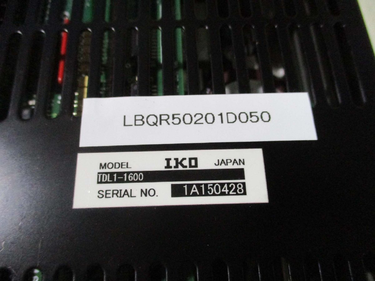 中古 IKO SERVO DRIVER TDL1-1600 サーボドライバー AC100V(LBQR50201D050)_画像6