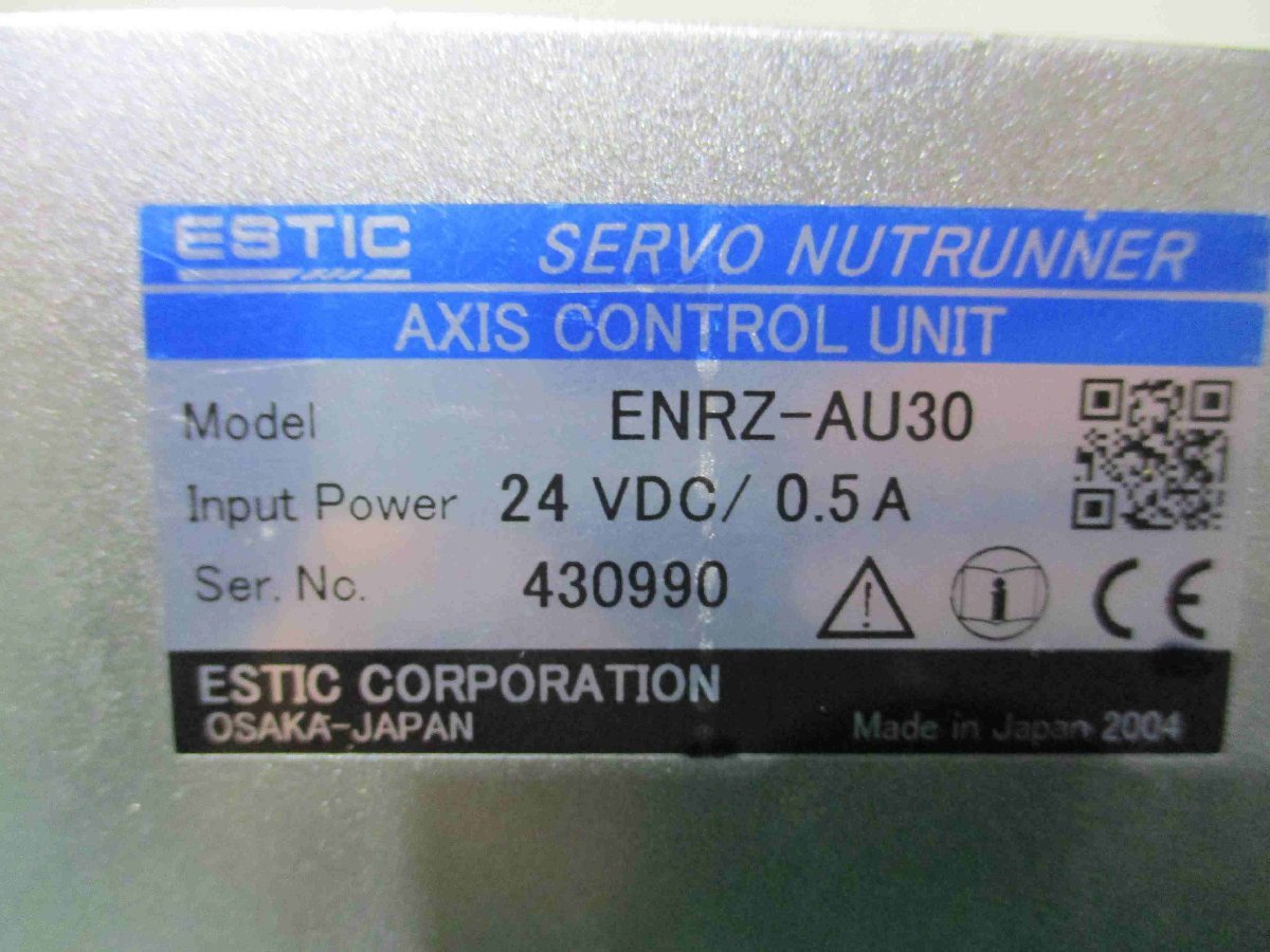 中古 ESTIC SERVO NUTRUNNER AXIS CONTROL UNIT ENRZ-AU30(LBSR41227C001)_画像2