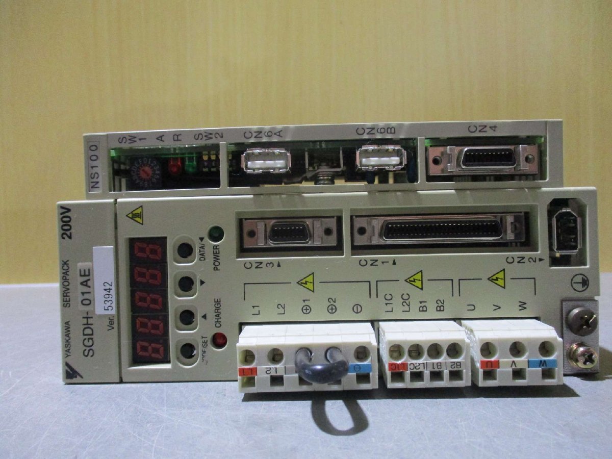 中古 YASKAWA サーボパック SGDH-01AE SERVOPACK JUSP-NS100 中古 YASKAWA サーボパック SGDH-01AE SERVOPACK JUSP-NS100