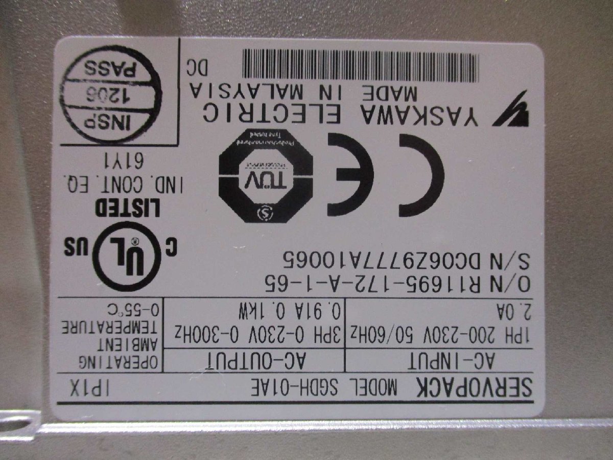 中古 YASKAWA サーボパック SGDH-01AE SERVOPACK JUSP-NS100 中古 YASKAWA サーボパック SGDH-01AE SERVOPACK JUSP-NS100