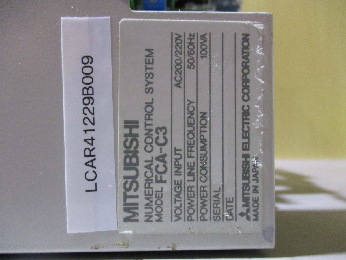 中古 MITSUBISHI NUMERICAL CONTROL SYSTEM FCA-C3(LCAR41229B015) 中古 MITSUBISHI FCA-C3 NUMERICAL CONTROL SYSTEM(HADR41109B005)
