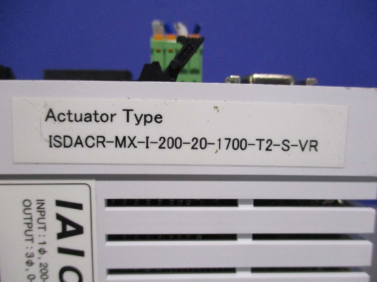 中古 IAI SCON-C-200I-NP-2-2 コントローラー /ACTUATOR TYPE ISDACR-MX-I-200-1700-T2-S-VR(LCDR50712C047)_画像3