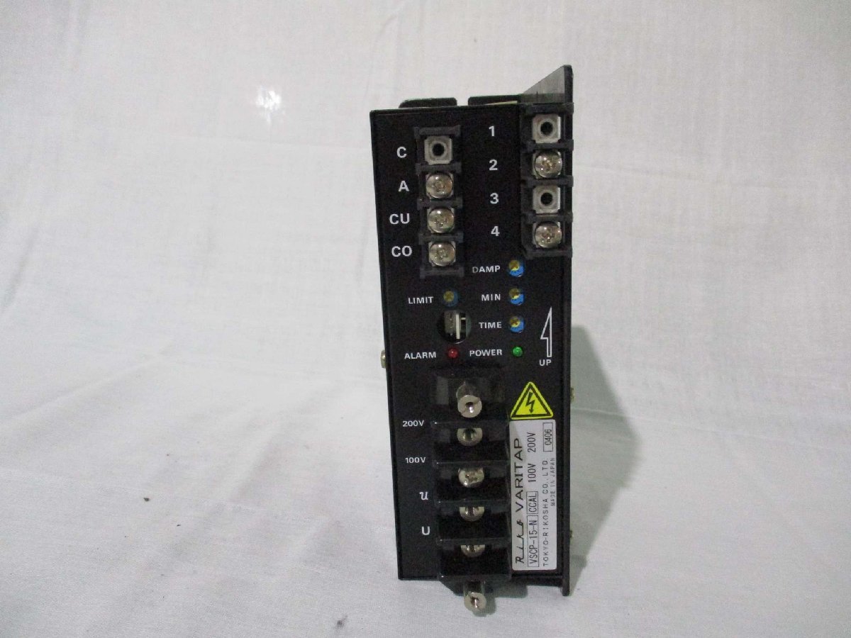 中古 TOKYORIKOSHA 電圧調整器 VSCP-15-N(LCFR40816C074)_画像4