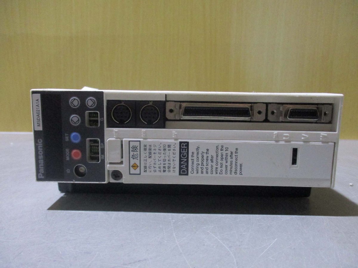 中古 Panasonic AC SERVO DRIVER MSDA021A1A サーボドライバー(LCGR40731C002)_画像4