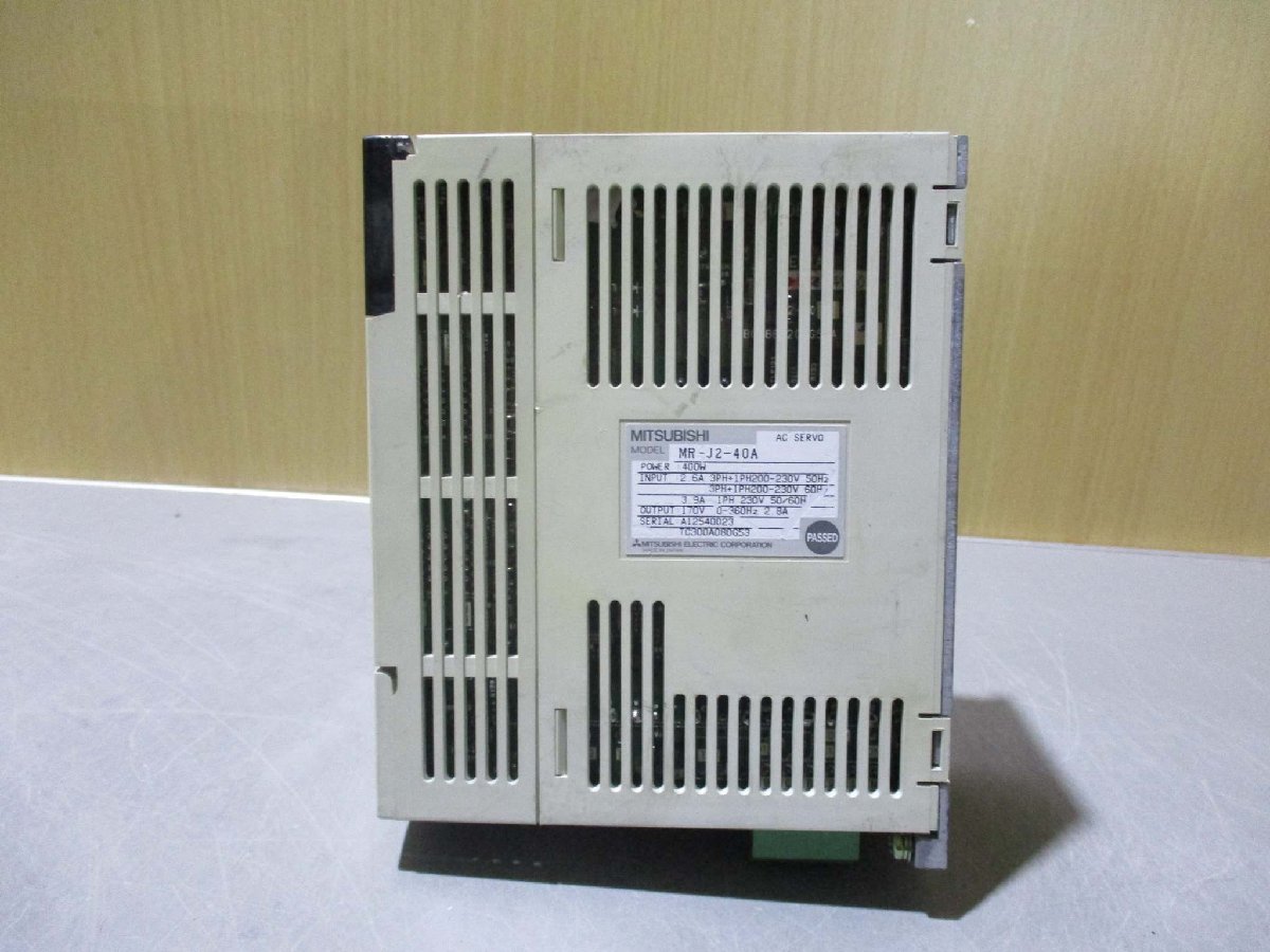 中古 MITSUBISHI AC SERVO MR-J2-40A AC サーボアンプ 400W(LCGR40731D086)_画像5