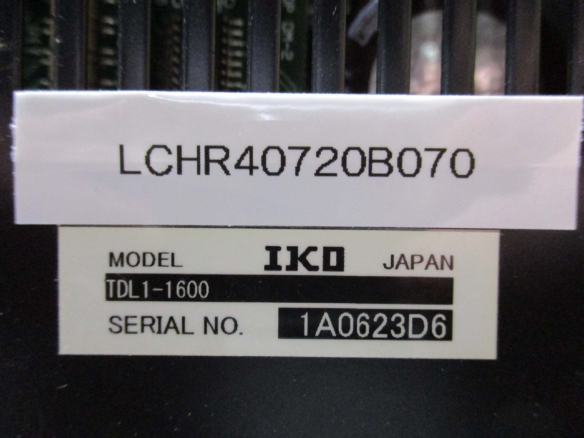 中古 IKO ナノリニアNT専用ドライバーTDL TDL1-1600 SERVO DRIVER 日本トムソン(LCHR40720B070)_画像3