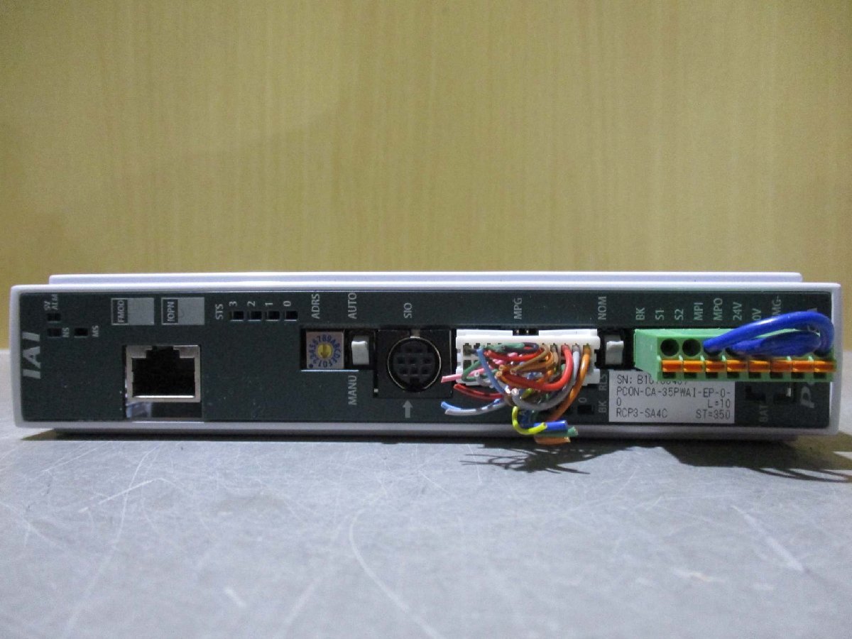 中古 IAI PCON-CA-35PWAI-EP-0-0 CONTROLLERコントローラ(LCHR40721C104)_画像4