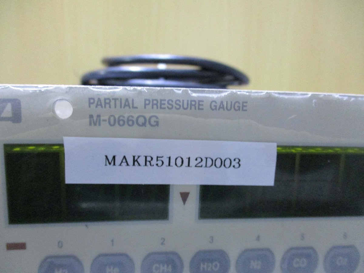 中古 ANELVA PARTIAL PRESSURE GAUGE M-066QG/A13-64245 通電OK(MAKR51012D003)_画像3