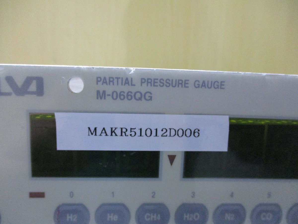 中古 ANELVA PARTIAL PRESSURE GAUGE M-066QG 通電OK(MAKR51012D006)_画像3