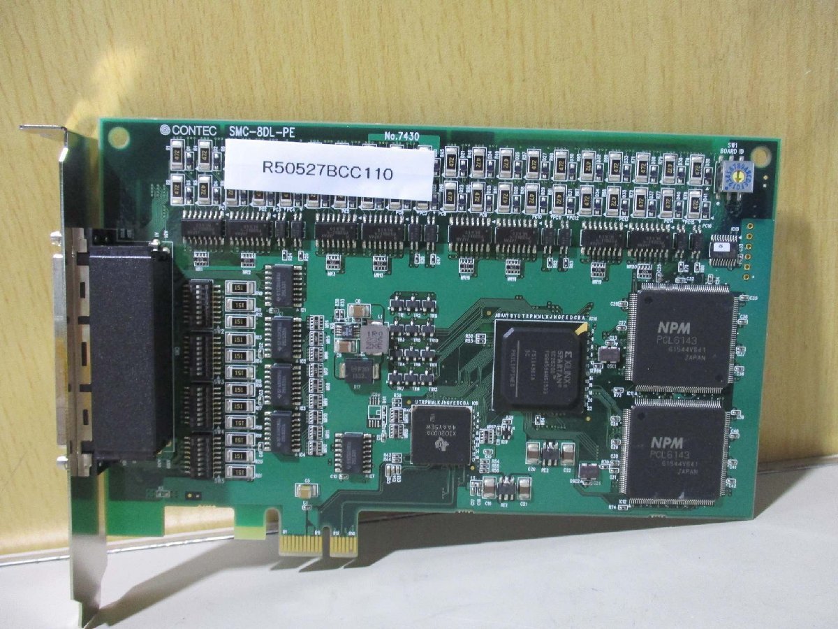 中古 Contec SMC-8DL-PE PCI Express対応高速ラインドライバ出力モーションコントロールボード 8軸タイプ(R50527BCC110)_画像1