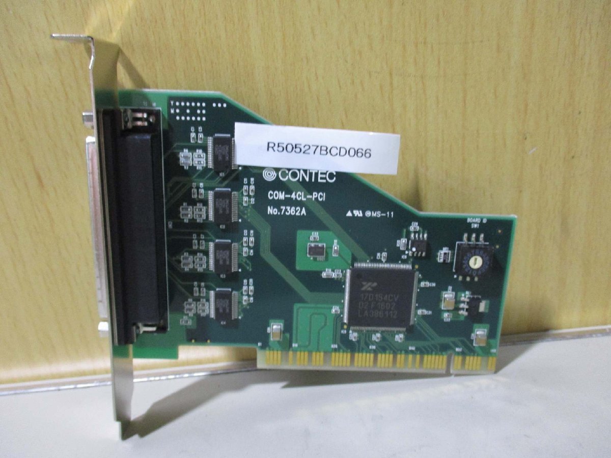 中古 CONTEC COM-4CL-PCI NO.7362A シリアル通信 PCI ボード(R50527BCD066)_画像1