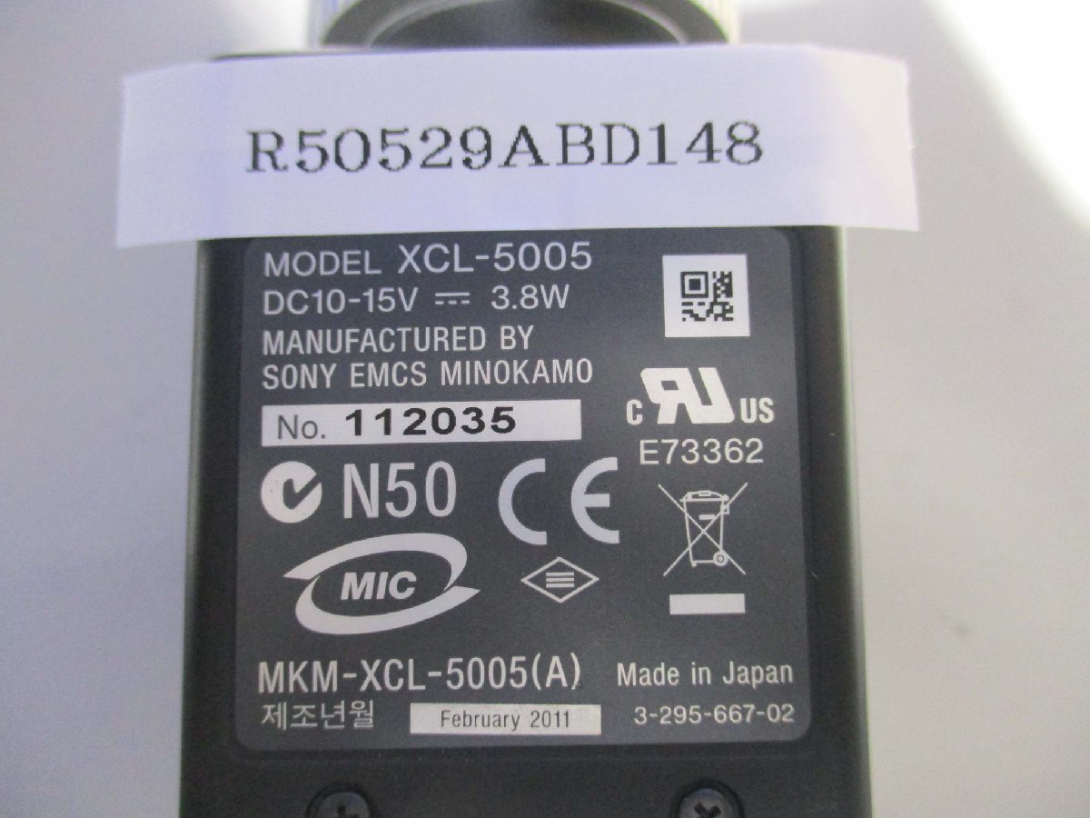 中古 SONY 5MEGA CCD XCL-5005 CameraLink接続500万画素カラーカメラ FA用産業用(R50529ABD148)_画像3