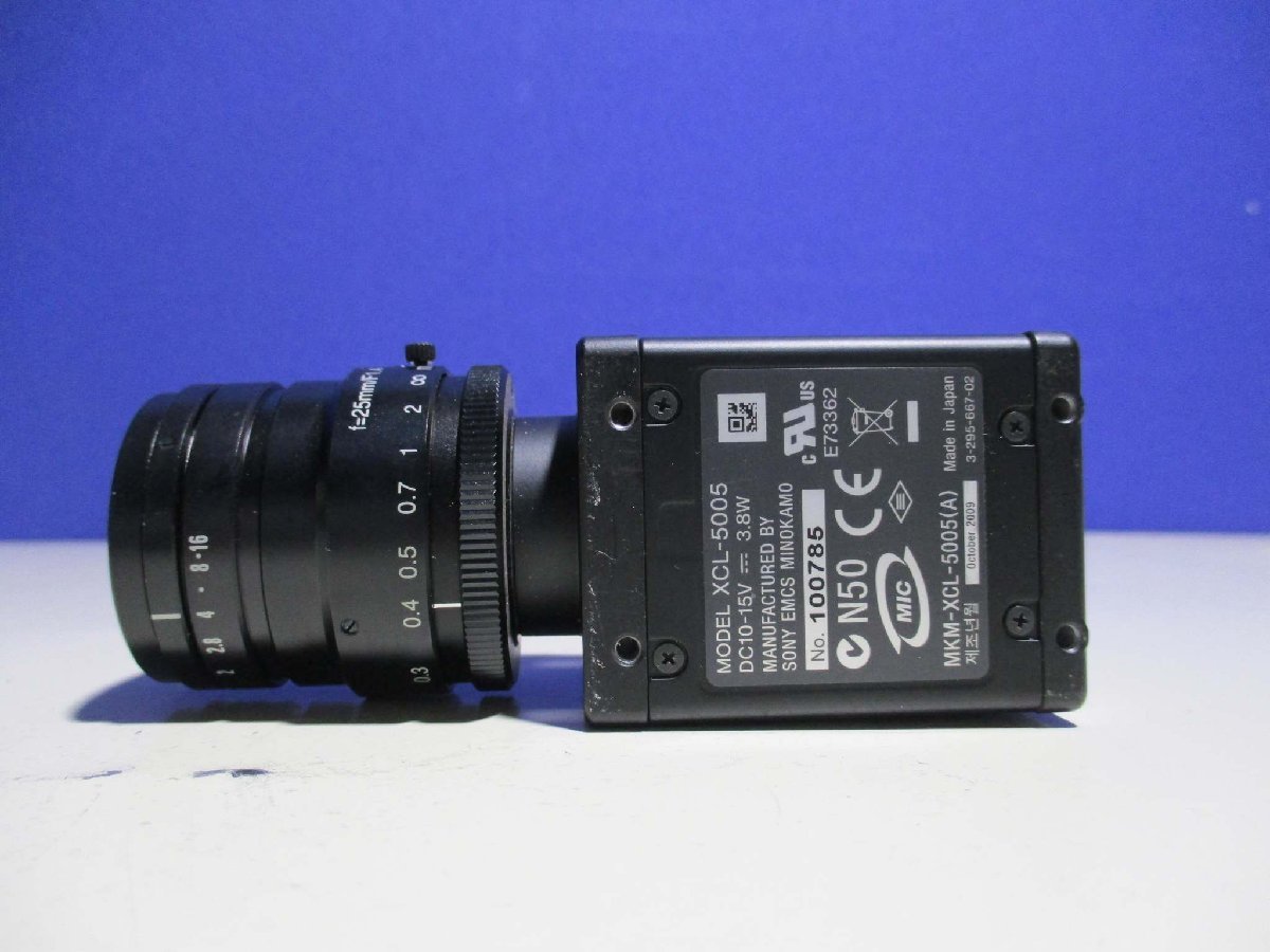 中古 SONY 5MEGA CCD XCL-5005 CameraLink接続500万画素カラーカメラ FA用産業用(R50529ABE003)_画像2
