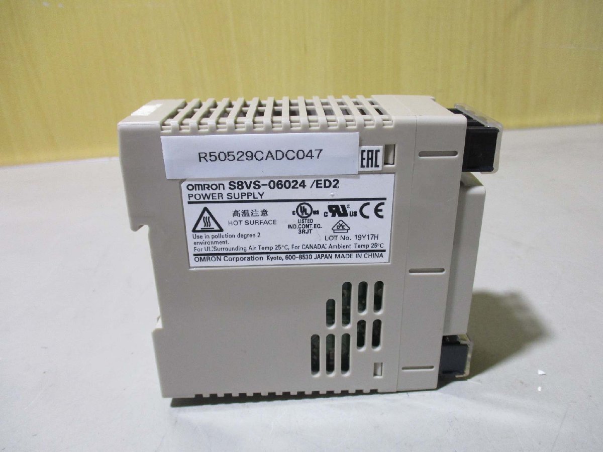 中古 OMRON POWER SUPPLY S8VS-06024/ED2 パワーサプライ(R50529CADC047)_画像2