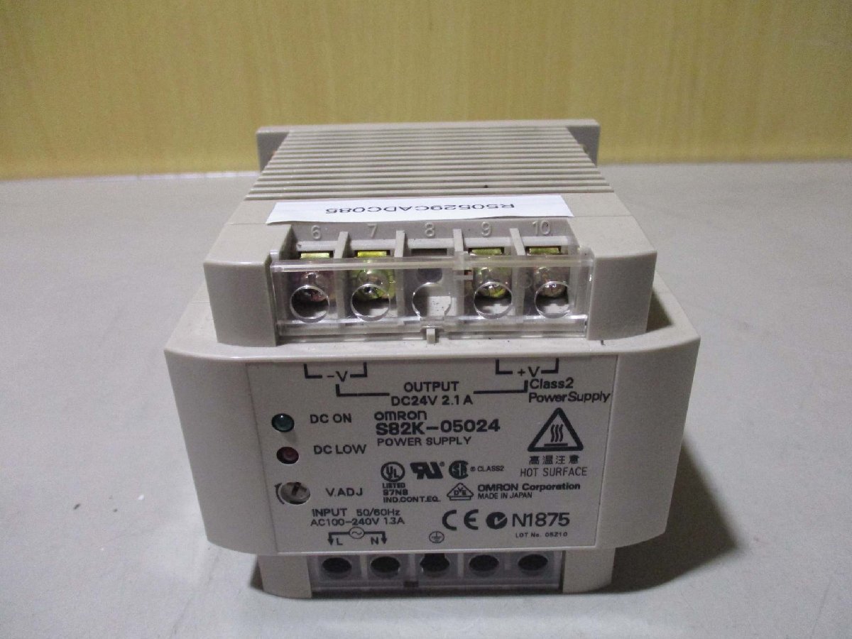 中古 OMRON POWER SUPPLY S82K-05024 パワーサプライ(R50529CADC085)_画像6