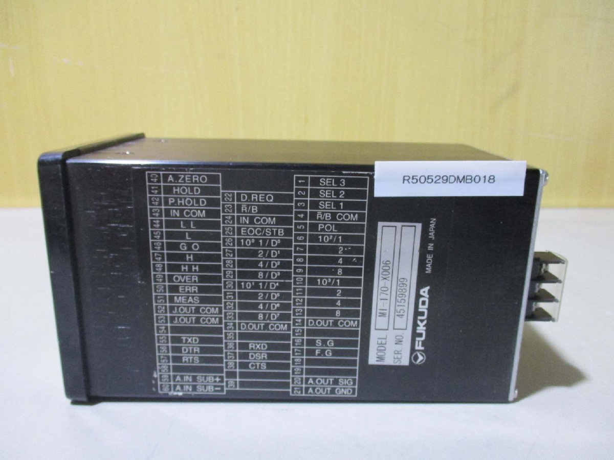 【訳あり】 中古 デジタル圧力計(R50529DMB018) MI-170-X006 FUKUDA その他