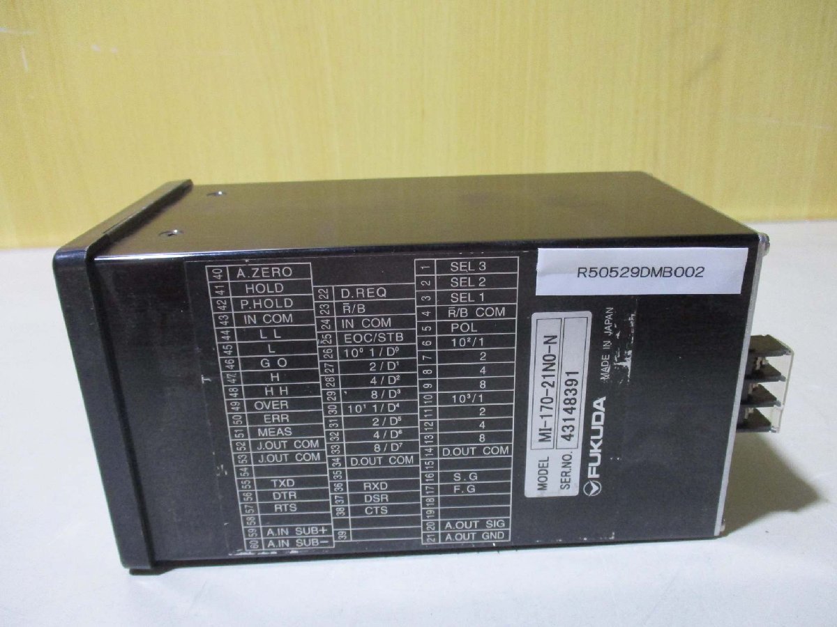 中古 FUKUDA MI-170-21N0-N デジタル圧力計(R50529DMB002)