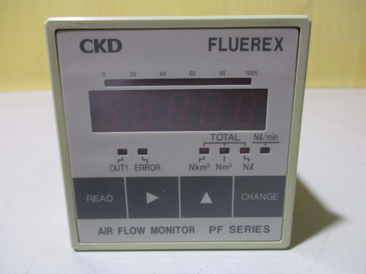 中古 CKD FLUEREX AIR FLOW MONITOR PFM8000D-A1(R50529DMB068)_画像7