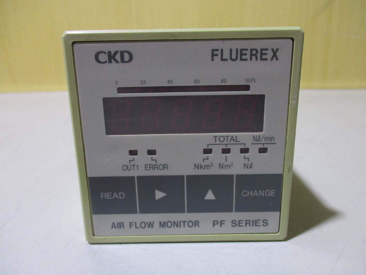 中古 CKD FLUEREX AIR FLOW MONITOR PFM8000D-A1(R50529DMB065)_画像7