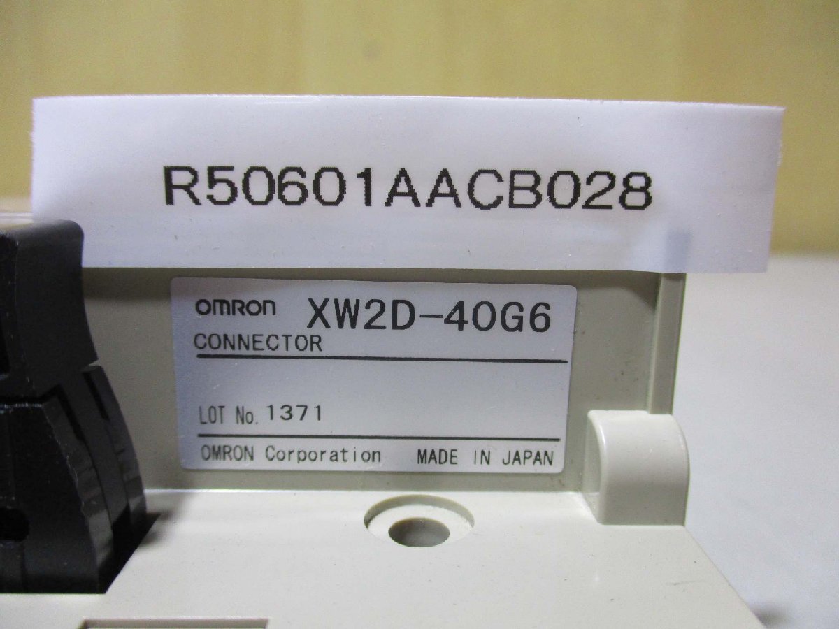中古 OMRON CONNECTOR XW2D-40G6 コネクタ端子台 [5個セット](R50601AACB028)_画像7