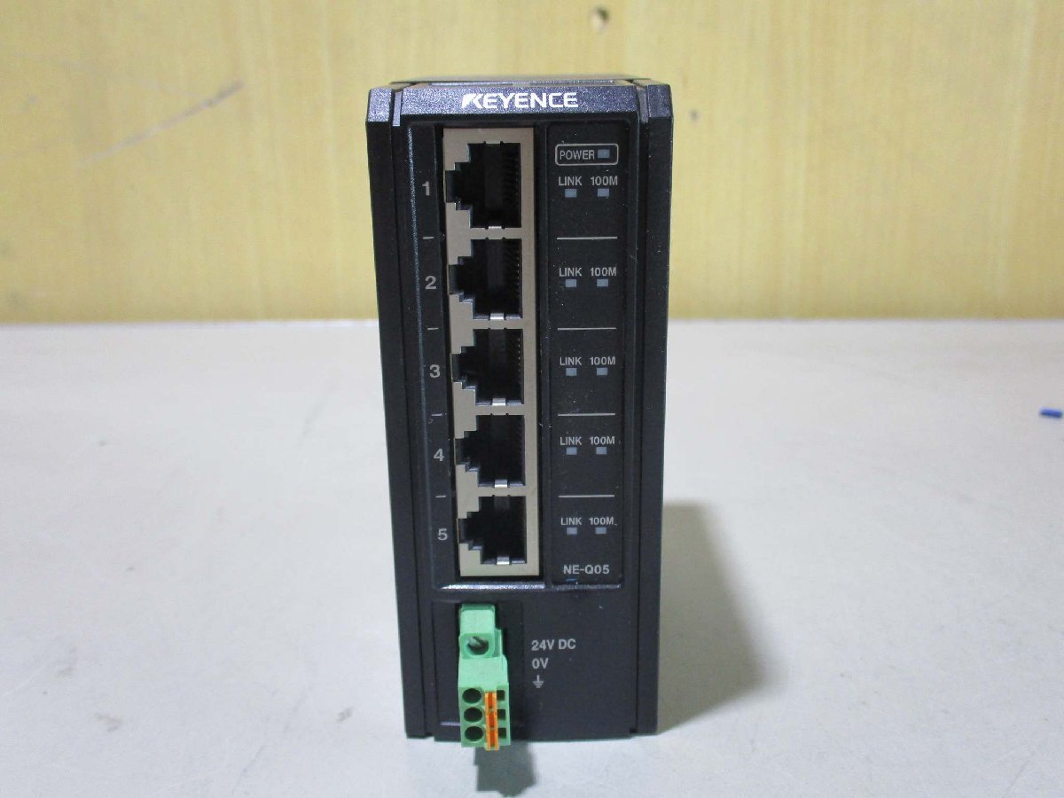 中古 KEYENCE NE-Q05 EtherNet/IP対応イーサネットスイッチ5ポート(R50531CACB049)_画像6