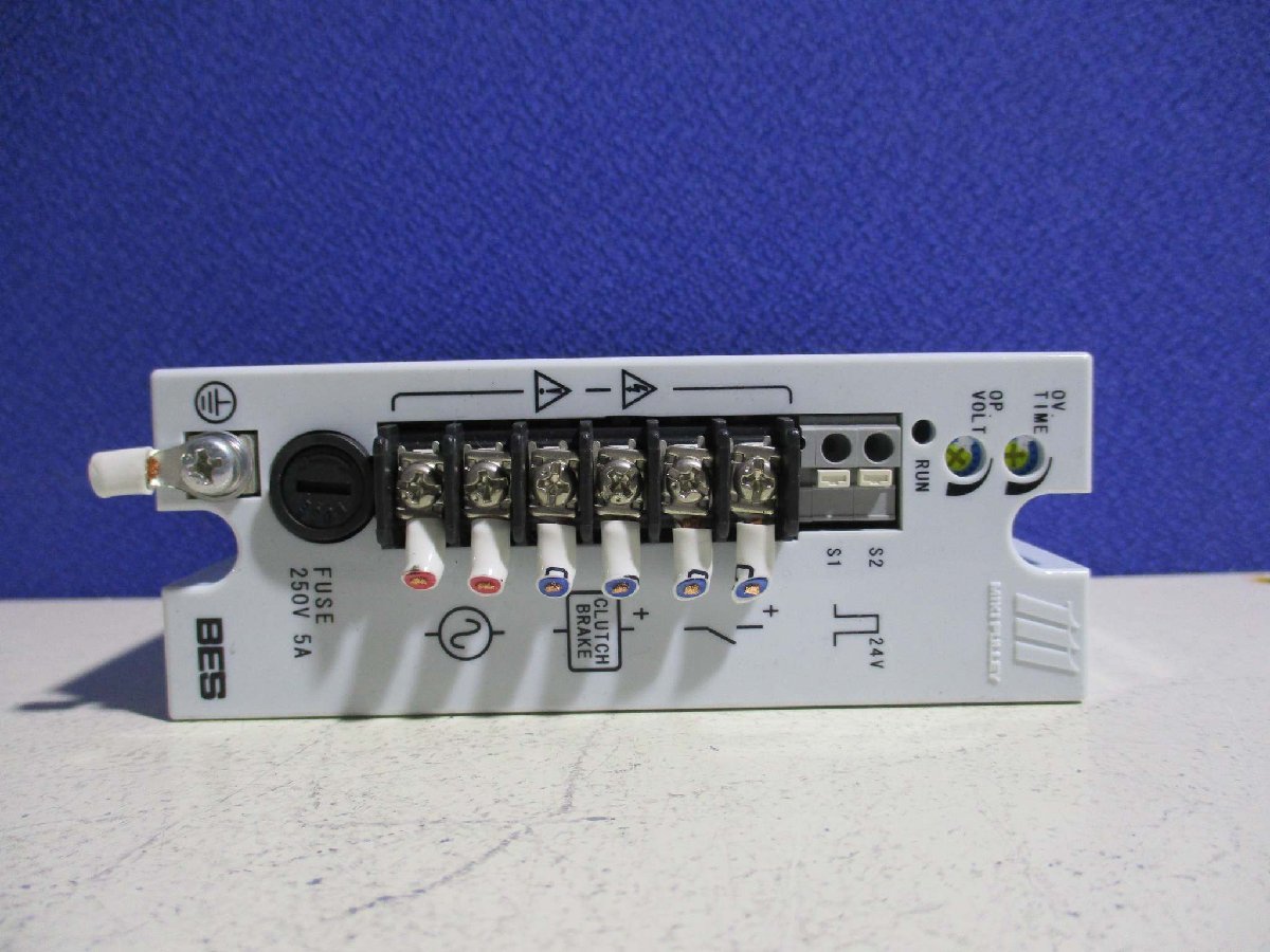 中古 MIKIPULLEY 三木プーリ 伝導伝達部品 BES-20-16 DC24V 2.0A 電磁クラッチ・ブレーキ電源装置(R50601CACC033)_画像3