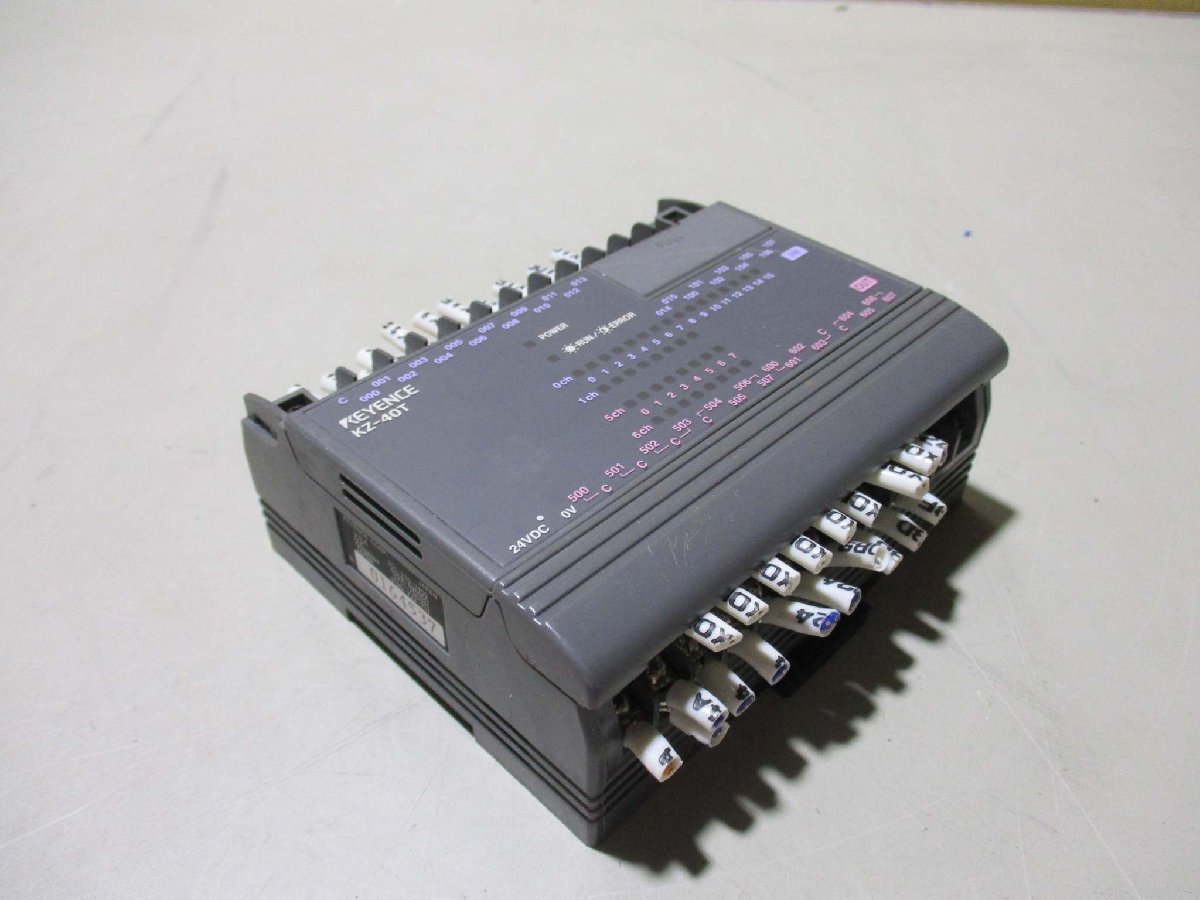 中古KEYENCE KZ-40T 超小型パッケージタイプPLC(R50602AACC017)_画像8