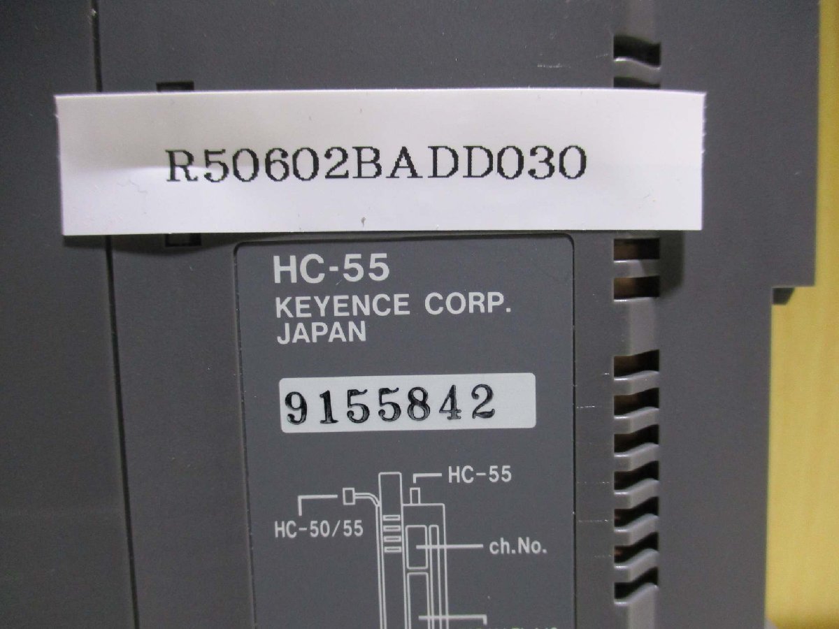 中古KEYENCE モータ位置決めコントローラ HC-55(R50602BADD030)_画像2