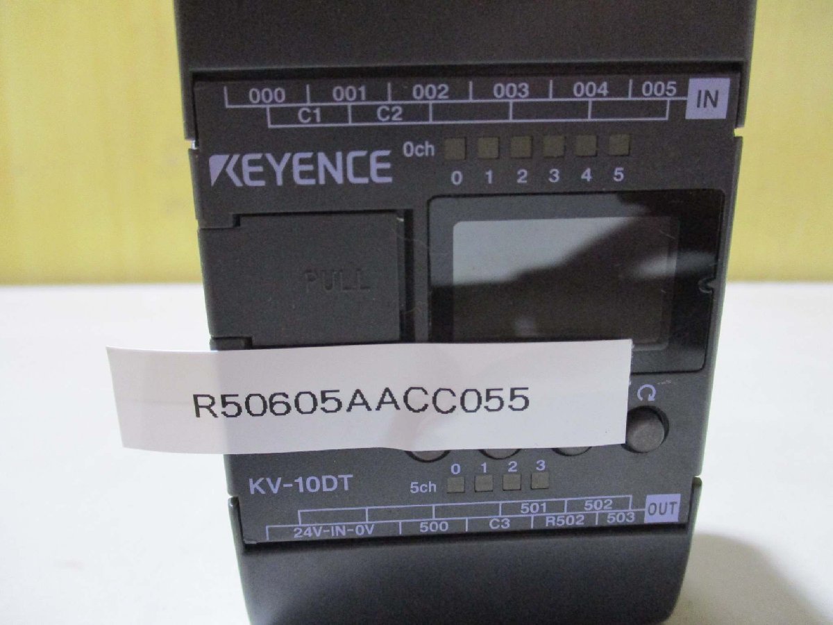 中古 KEYENCE KV-10DT 表示機能内蔵超小型PLC [2個セット](R50605AACC055)_画像2