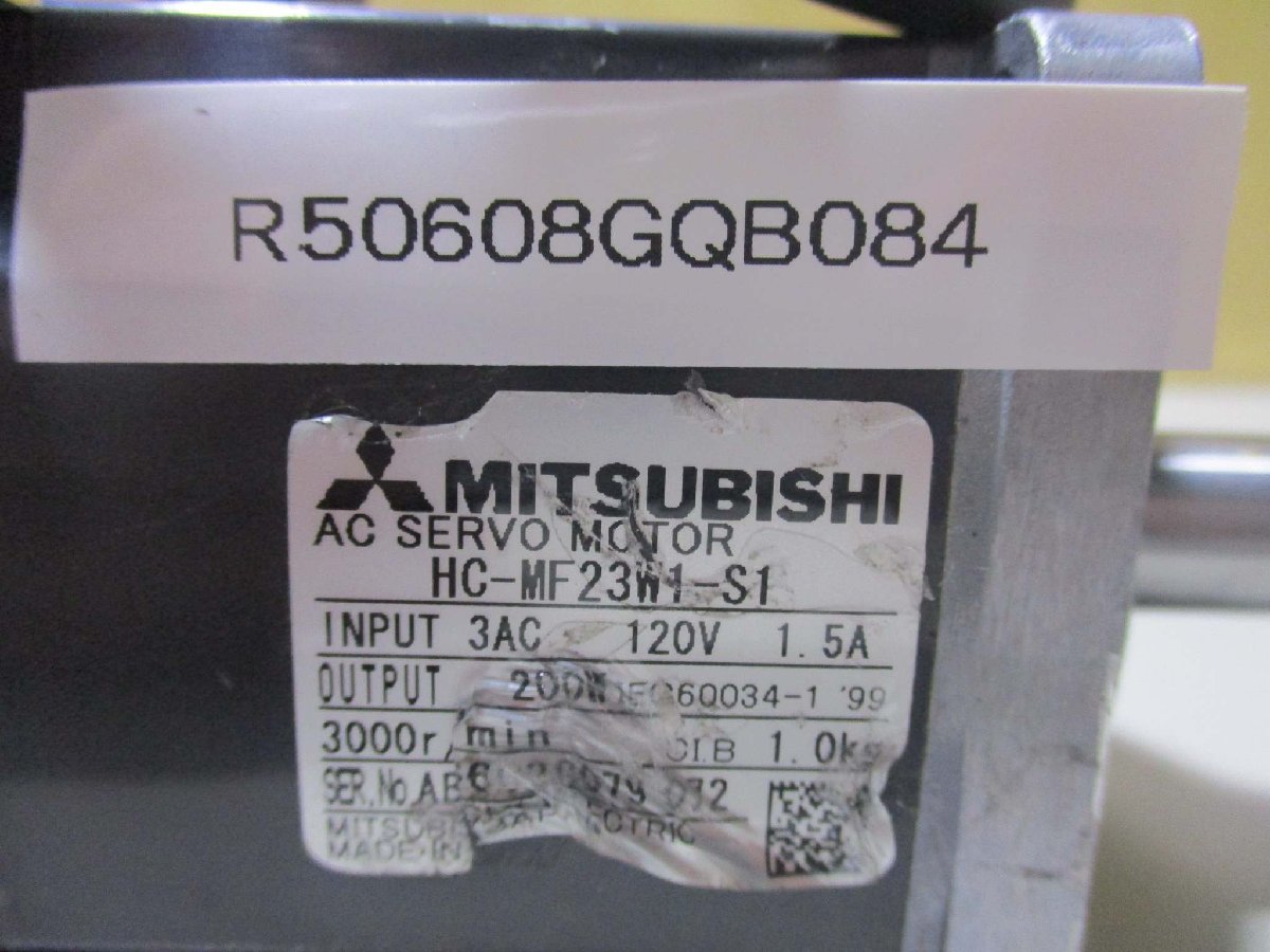 中古MITSUBISHI 三菱電機 HC-MF23W1-S1 モ－タ(R50608GQB084)_画像2