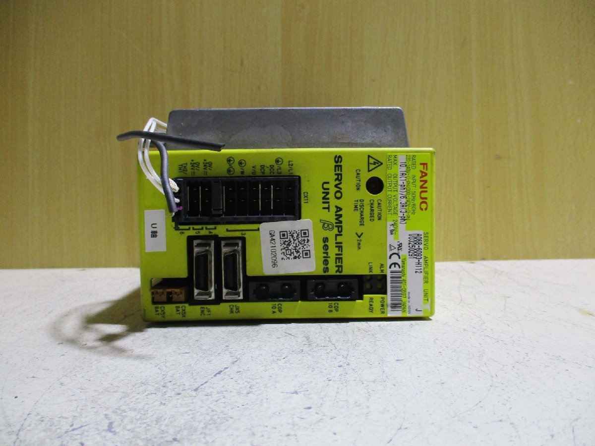 中古 FANUC SERVO AMPLIFIER UNIT A06B-6093-H112(R50613DPB008 中古 FANUC SERVO AMPLIFIER UNIT A06B-6093-H112(R50613DPB008