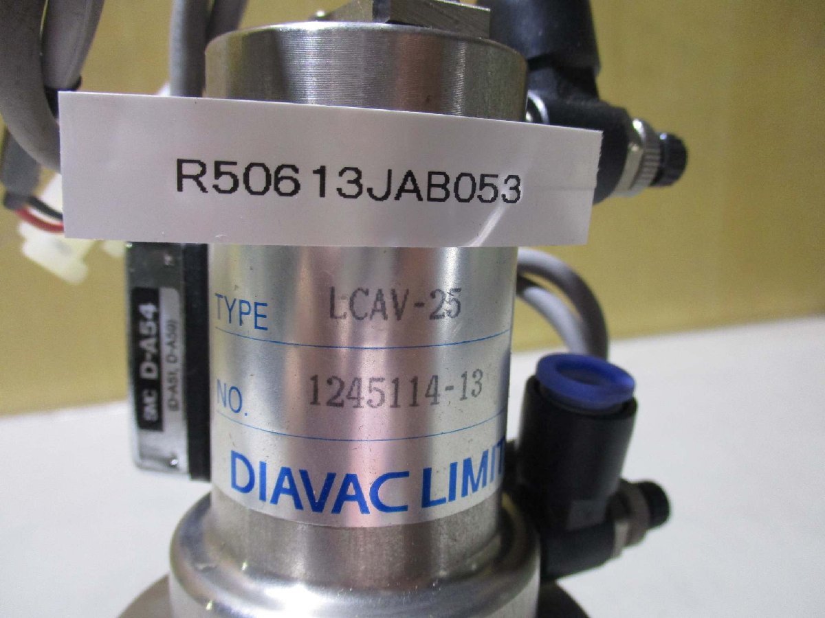 中古 DIAVAC LIMIT LCAV-25 L型真空バルブ(R50613JAB053)_画像2