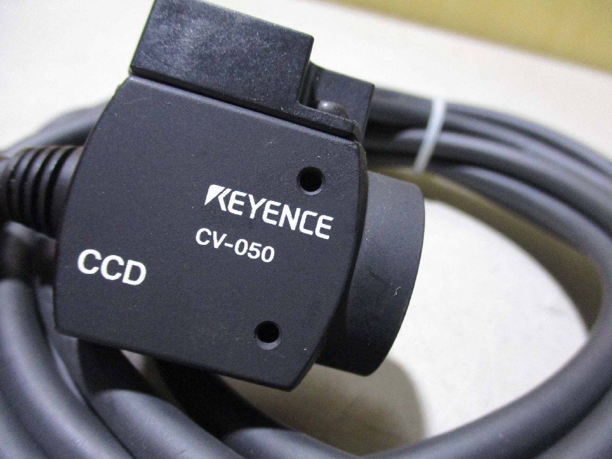 中古 KEYENCE CV-500/CCD CV-050 画像センサ コントローラー(R50614AND009)_画像6