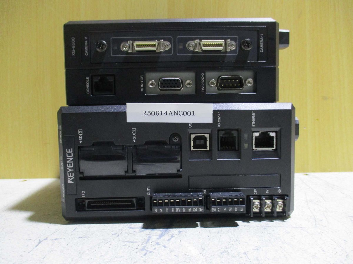 中古 KEYENCE XG-8500 画像システムコントローラ/XG-H035M*2/CA-CH3L/CA-CH3(R50614ANC001)