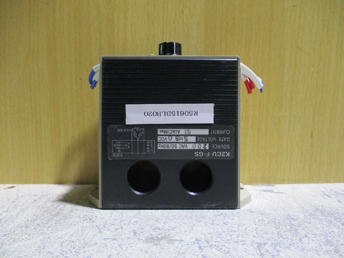 中古OMRON HEATER FAULT DETECTOR K2CU-F40A-EGS ヒーター断線警報器[2個セット](R50615DLB020)_画像2