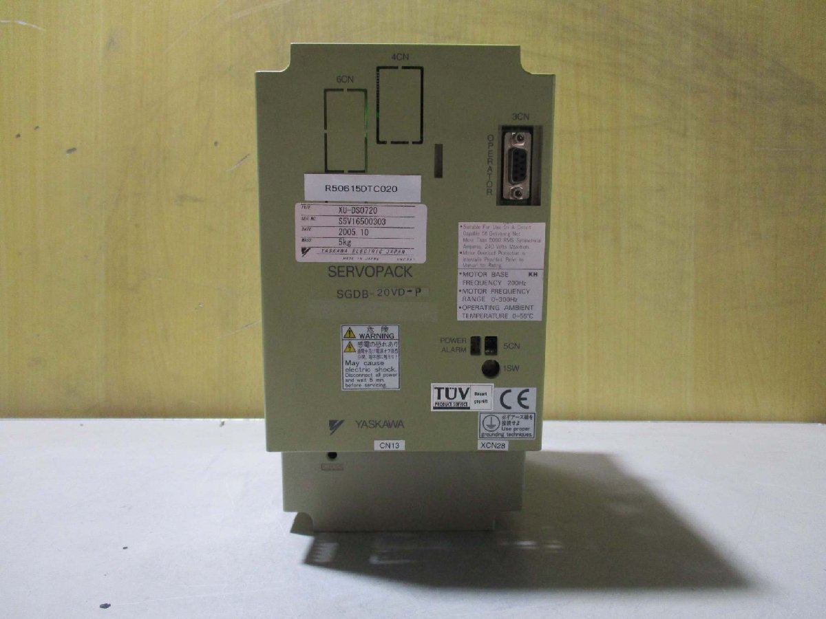 6956円 中古Yaskawa Electric Servopack Drive XU-DS0720, SGDB 6956円 中古Yaskawa Electric Servopack Drive XU-DS0720, SGDB