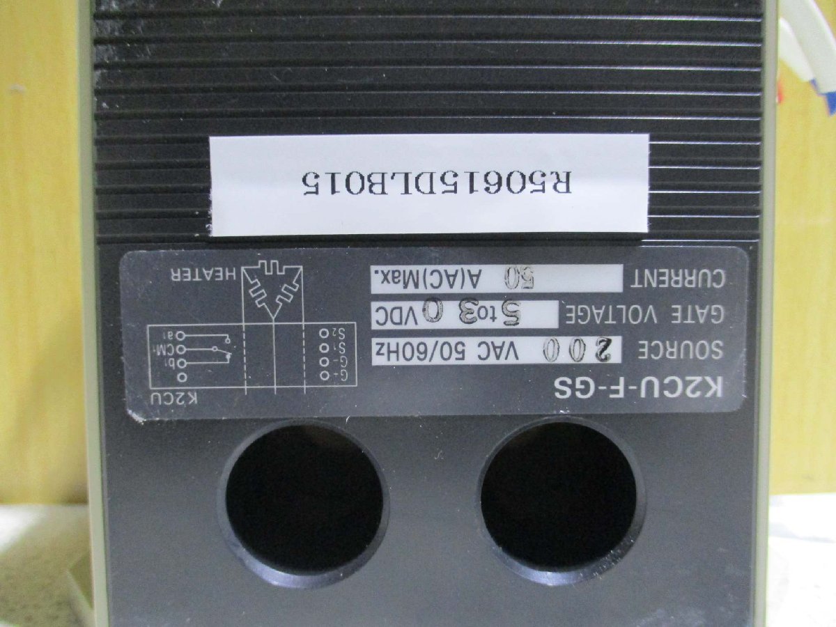 中古OMRON HEATER FAULT DETECTOR K2CU-F40A-EGS ヒーター断線警報器[2個セット](R50615DLB015)_画像3