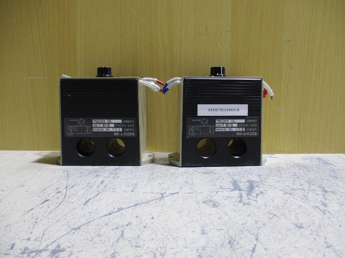 中古OMRON HEATER FAULT DETECTOR K2CU-F40A-EGS ヒーター断線警報器[2個セット](R50615DLB015)_画像1